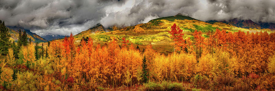  Crested Butte One of the panels of the Triptych of Colorado landscapes Photograph by OLena Art