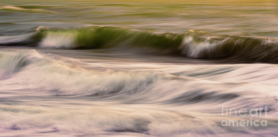 Cresting Waves Light Motion Photograph by Mike Reid