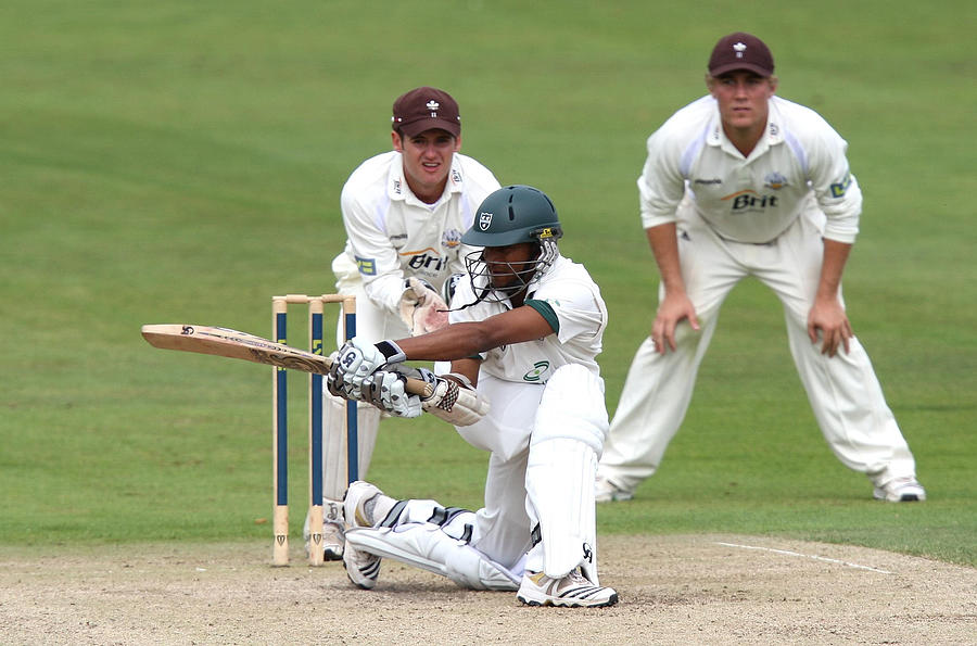 Cricket - Liverpool Victoria County Championship - Division Two - Day Three - Worcestershire v Surrey - New Road Photograph by David Davies - PA Images Cricket - Liverpool Victoria County Championship - Division Two - Day Three - Worcestershire v Surrey - New Road Photograph by David Davies - PA Images