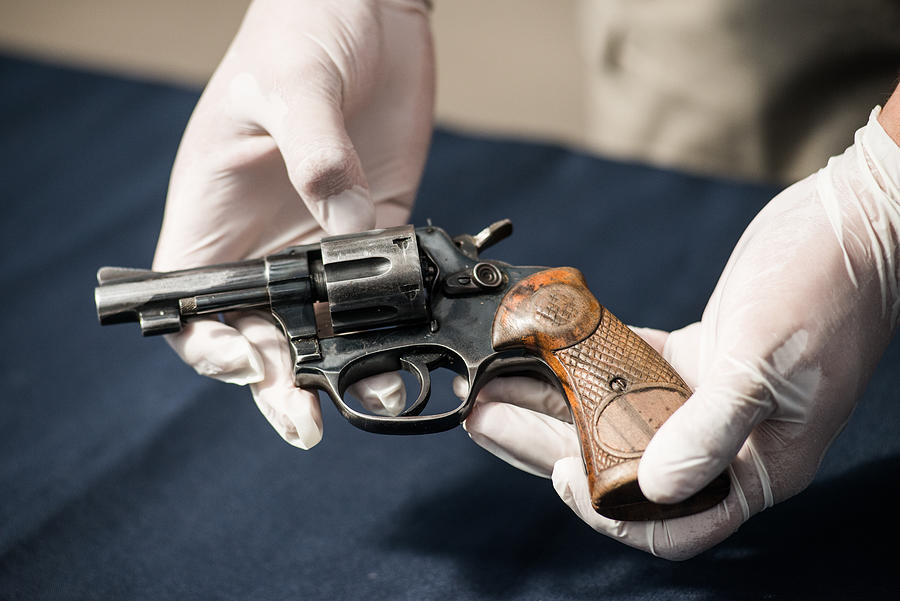 Criminal Evidence - Revolver Photograph by Lucas Ninno