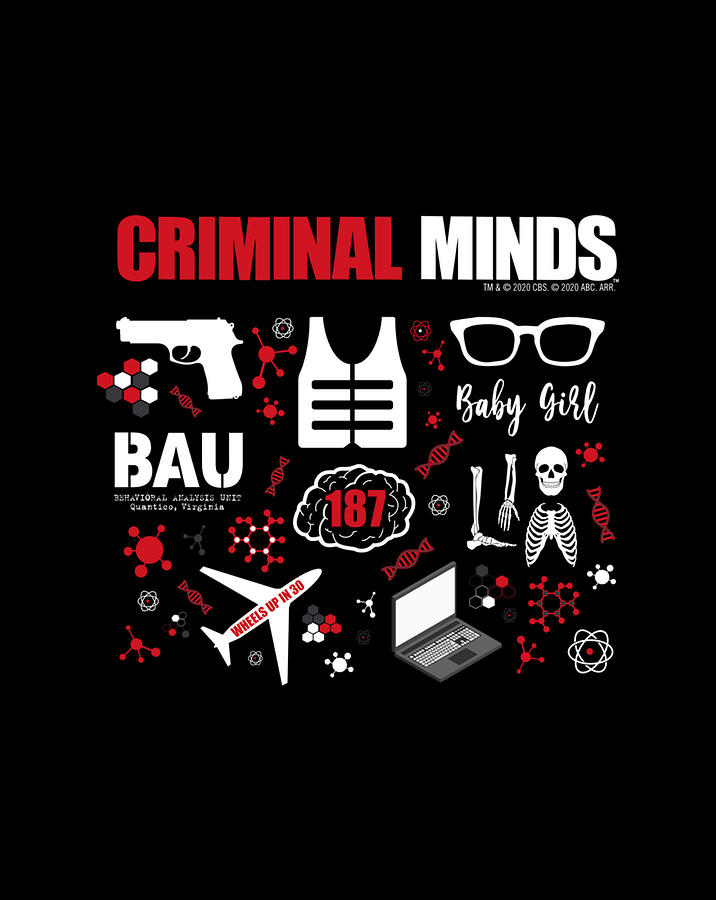 Criminal Minds Icon Mashup Digital Art by Frank Nguyen