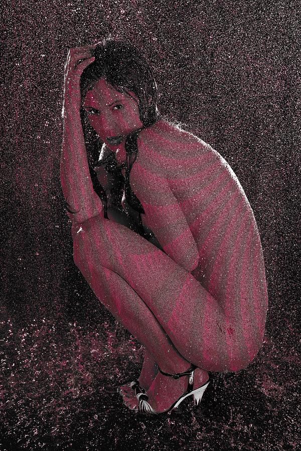 Crimson Ellipsoid Digital Art by Stephane Poirier