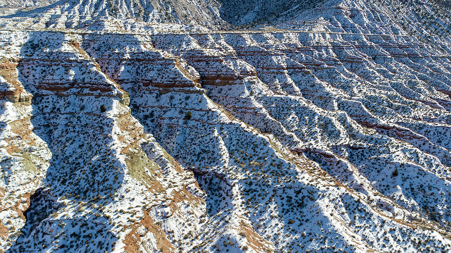 Crimson Frost, Snow Patterns on Southern Utahs Red Rock Photograph by Dave Diegelman Crimson Frost, Snow Patterns on Southern Utahs Red Rock Photograph by Dave Diegelman