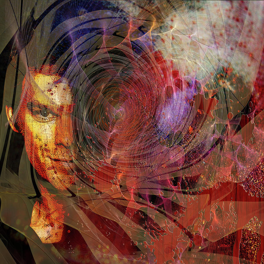 Dexter Digital Art - Crimson Requiem - Square Version by Studio B Prints Dexter Digital Art - Crimson Requiem - Square Version by Studio B Prints