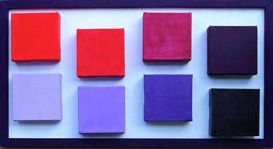 Crimson to Purple Harmony Painting by Deborah Boyd