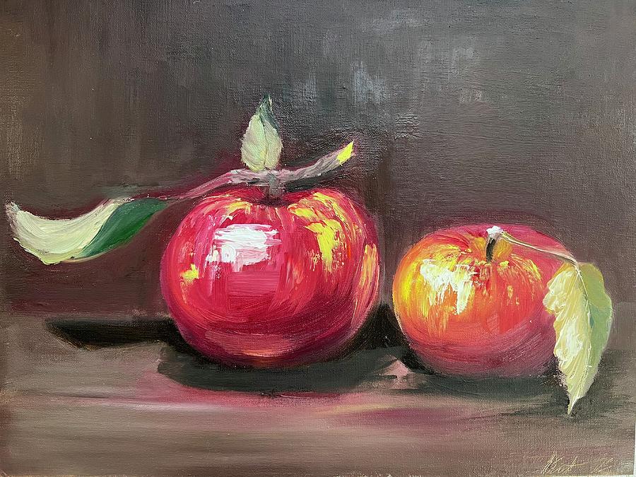 Crisp Apples Painting By Kateryna Boykov - Fine Art America