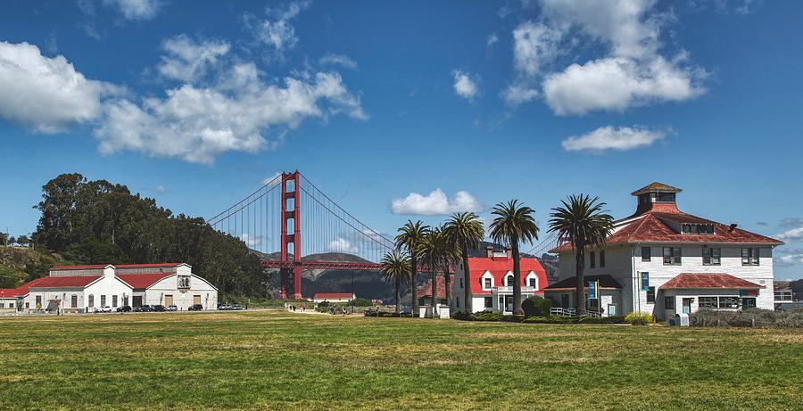 San Francisco Photograph - Crissy Field with the Golden Gate Bridge in the Distance by Mountain Dreams