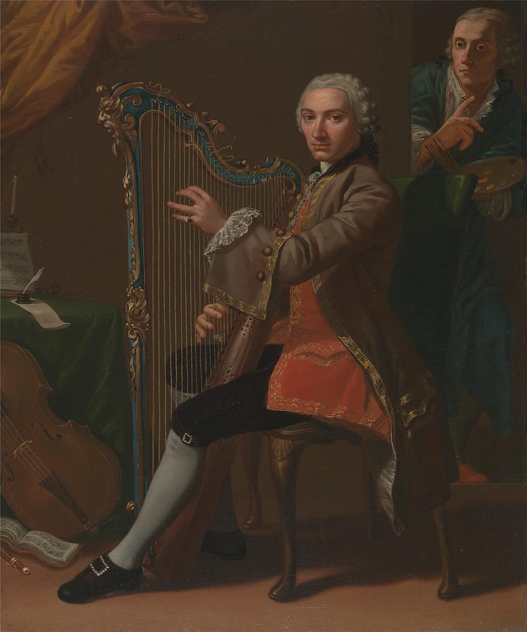 Nathaniel Painting - Cristiano Giuseppe Lidarti and Giovanni Battista Tempesti  by Nathaniel Dance Holland