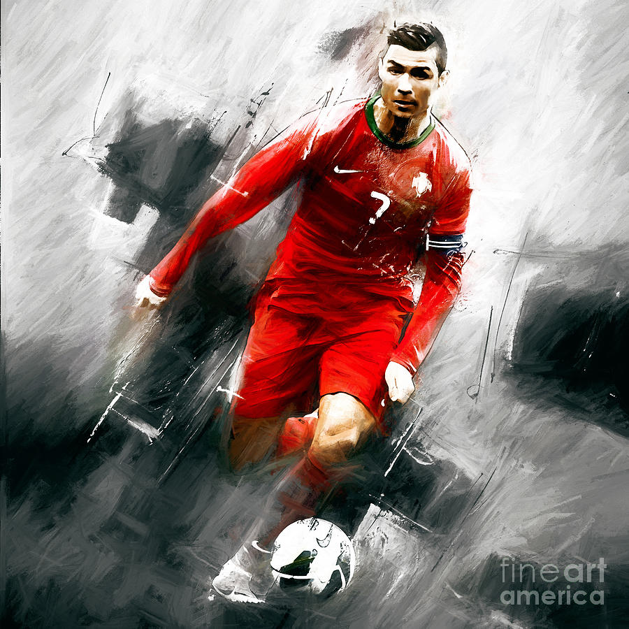 Cristiano Ronaldo 06i Painting by Gull G