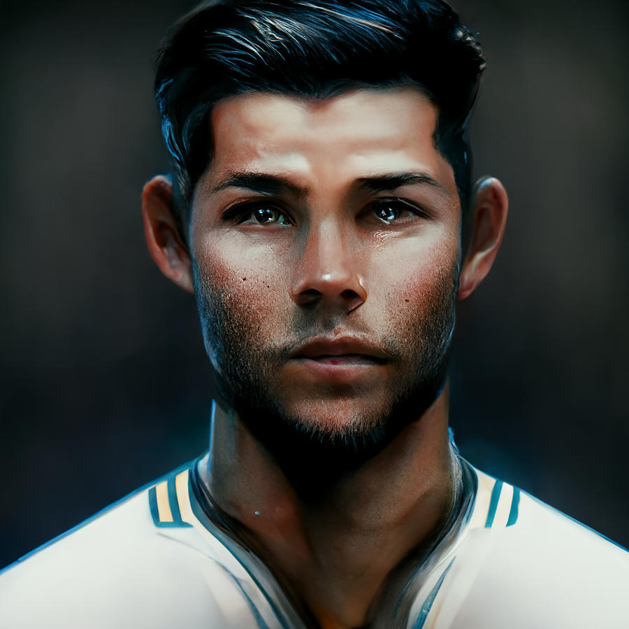 Cristiano  Ronaldo  At  Real  Madrid    4k  Render    Real  8c461b66  6158  4a7a  45a1  47145541f1d1 Painting