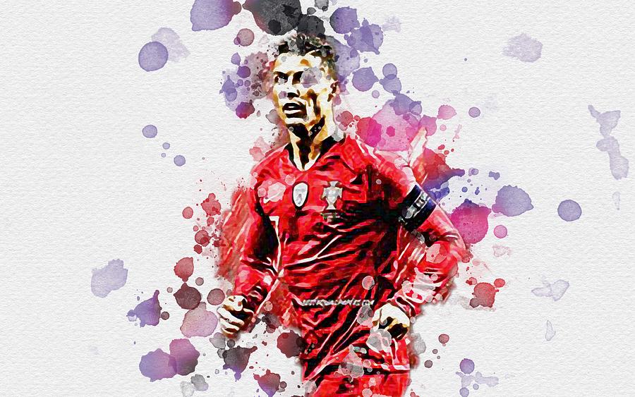 Cristiano Ronaldo Cr7 Portugal National Football Team Football Star Art ...