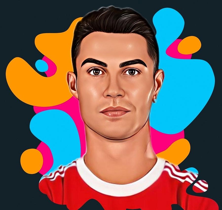 Cristiano Ronaldo Digital Art By Daniel Buckley Pixels