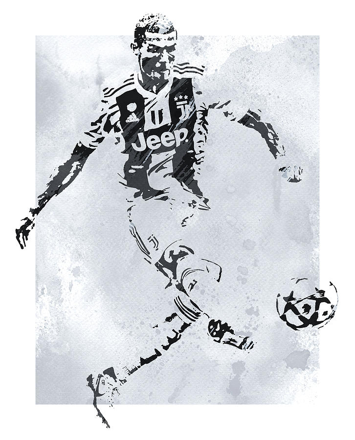Pencil portrait of the professional footballer Cristiano Ronaldo Drawing by  Shivkumar Menon | Saatchi Art