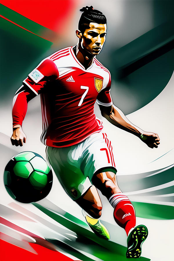 Cristiano Ronaldo Digital Art by La Moon Art - Fine Art America