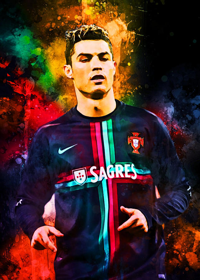 Cristiano Ronaldo Poster Frontline Art Tapestry - Textile by Kimberly ...