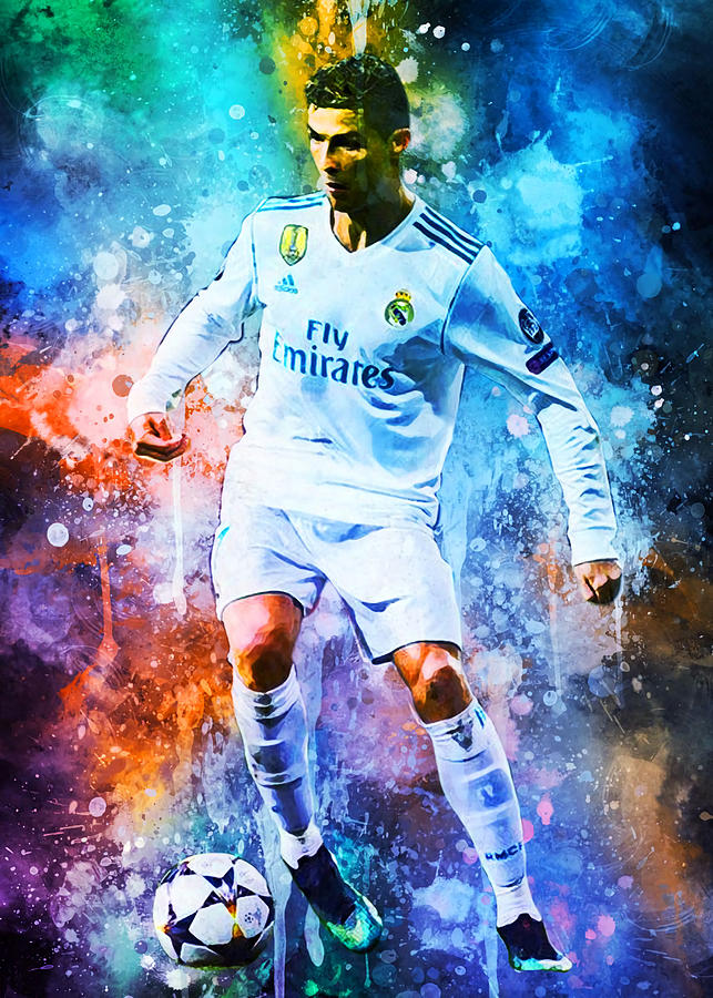 Cristiano Ronaldo Poster Frontline Art Tapestry - Textile by Reynolds ...