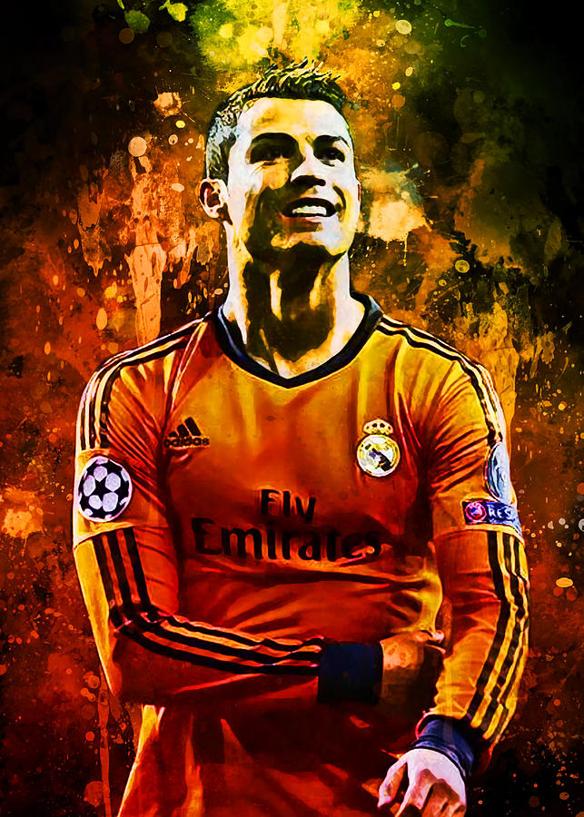 Cristiano Ronaldo Poster Frontline Art Tapestry - Textile by Thomas ...