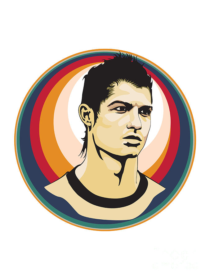 Cristiano Ronaldo Siuuu Retro Potrait Digital Art by Kirania Finest Cristiano Ronaldo Siuuu Retro Potrait Digital Art by Kirania Finest