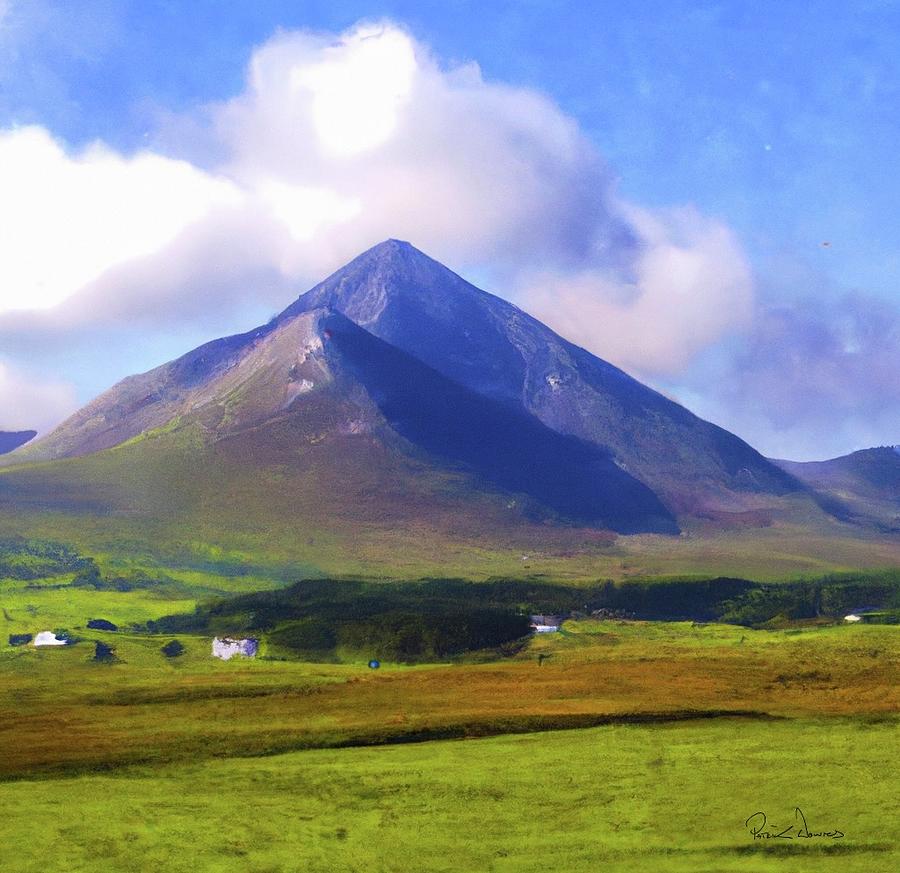 Croagh Patrick Digital Art by Patrick Downes - Pixels