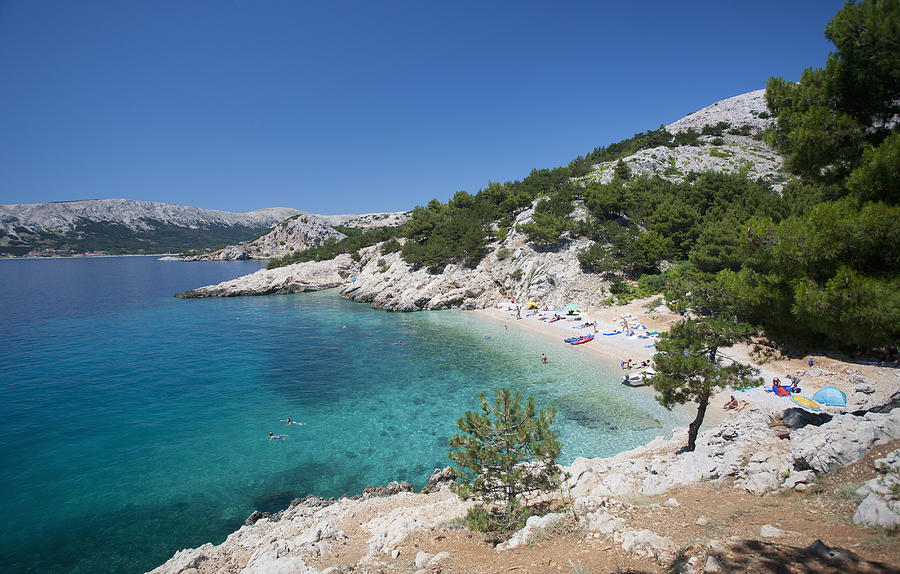 Croatia, View of beach at Krk island Photograph by Westend61