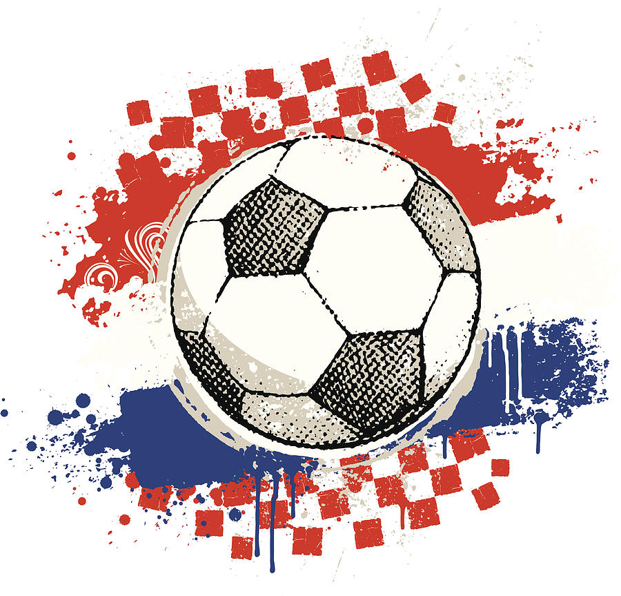 Croatian Football Drawing by Enjoynz