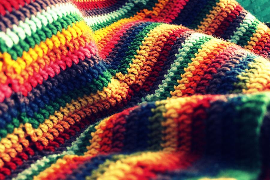 Crocheted blanket terrain Photograph by C. M. Kimber
