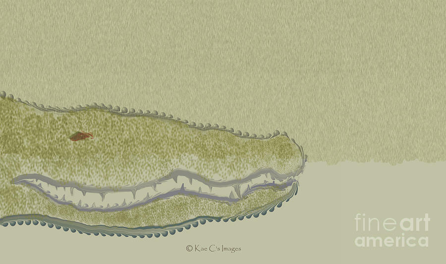 Crocodile Digital Art by Kae Cheatham