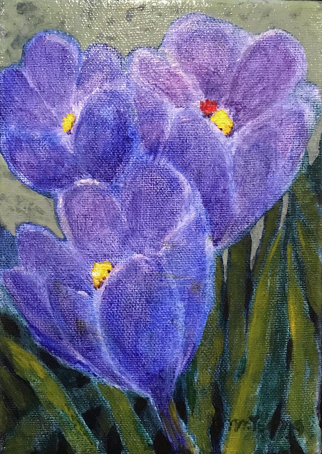 Crocus #2 Painting by Milly Tseng