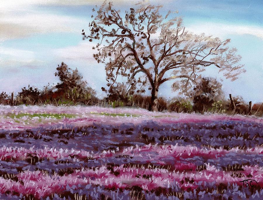Crocus Field Painting by Tammy Crawford