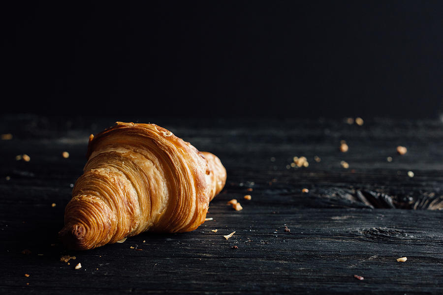 Croissant, freshly Baked pastry. Photograph by Gabriela Tulian
