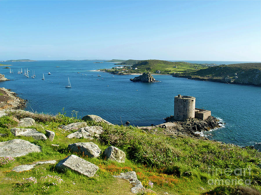 Cromwells Fort And The Tresco Channel Photograph
