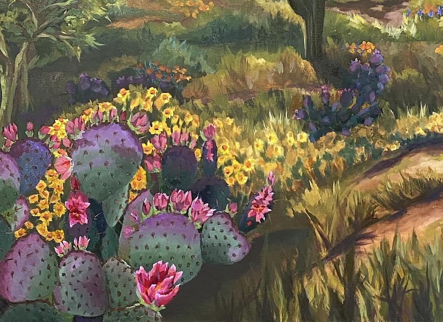 Cropped 3 Scottsdale Spring Painting by Nancy Breiman