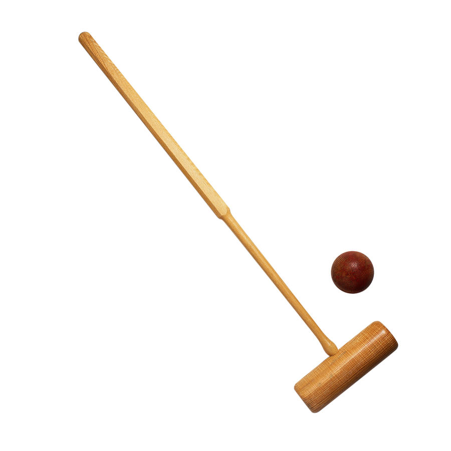 Croquet Mallet and Ball Photograph by C Squared Studios