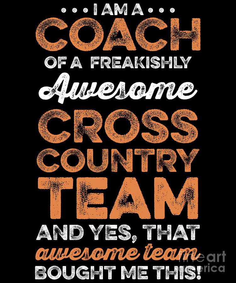 Cross Country Coach Appreciation Gift For Coaches Drawing by Noirty Designs  - Fine Art America