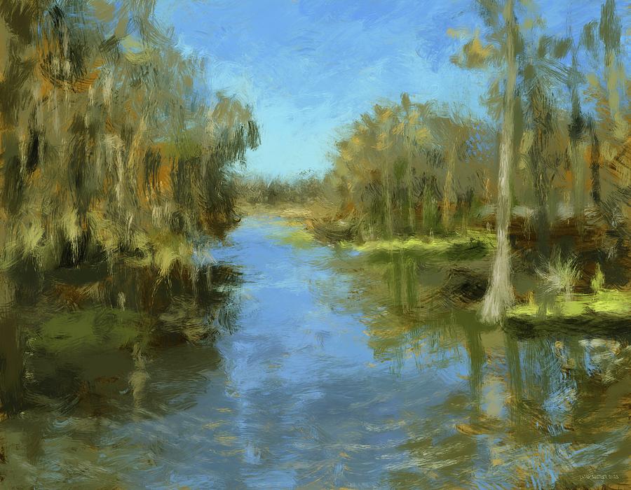 Cross Creek  Painting by Larry Whitler