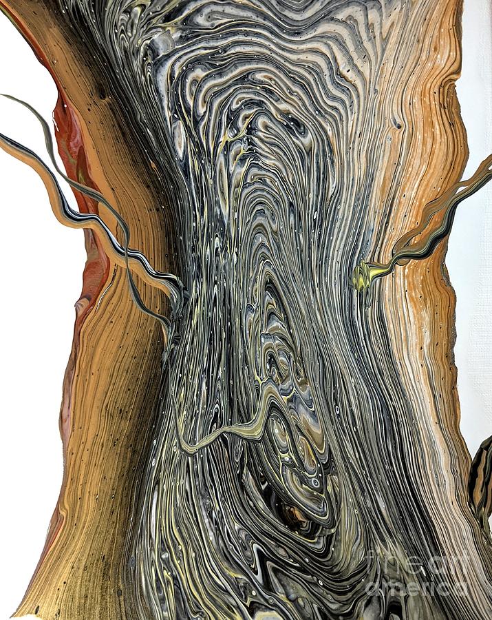 Cross Section of a Tree But Not Painting by Lori Kingston