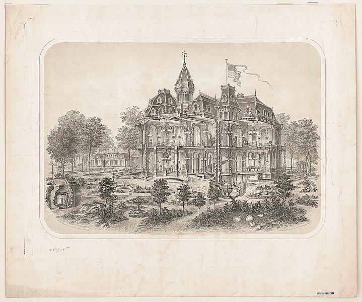 Cross section of victorian mansion  Photograph by Paul Fearn