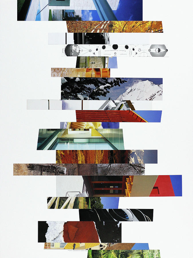 Collage Photograph - Crosscut#124v by Robert Glover