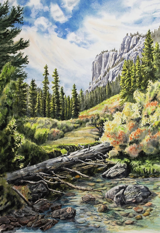 Crossing Alice Creek Painting by Link Jackson