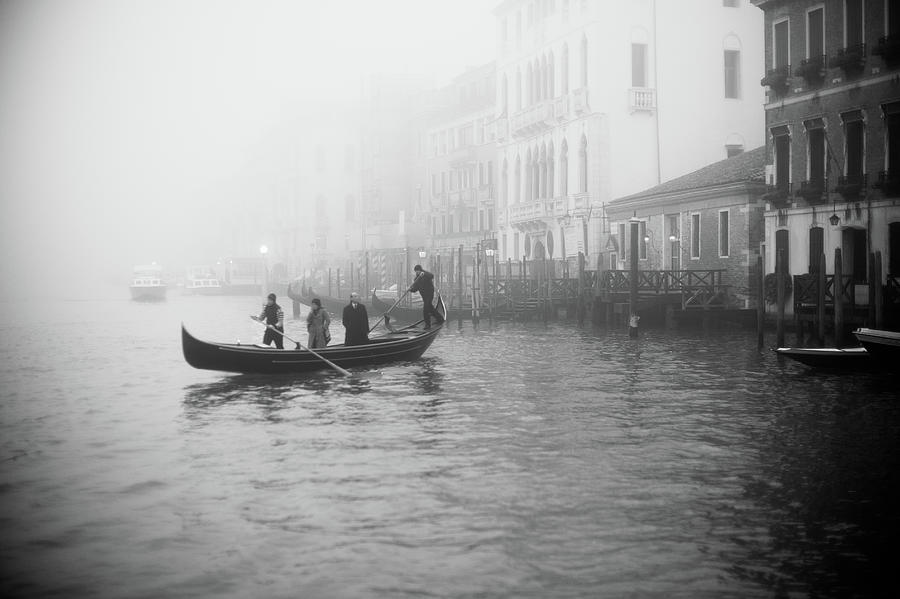 Crossing Grand Canal, Venice Photograph by Eugene Nikiforov