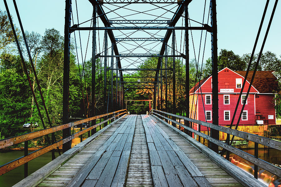 War Eagle Mill Photograph - Crossing Over to War Eagle Mill - Northwest Arkansas by Gregory Ballos