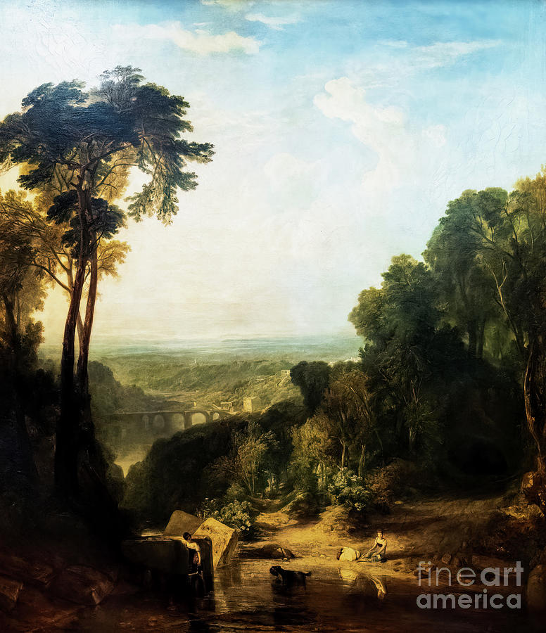Crossing the Brook by JMW Turner 1815 Painting by JMW Turner