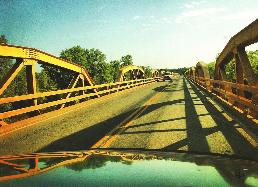 Crossing the Route 66 Pony Bridge  Photograph by Shelli Fitzpatrick