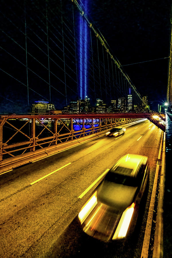 Brooklyn Bridge Photograph - Crossing Time On The Brooklyn Bridge by Chris Lord