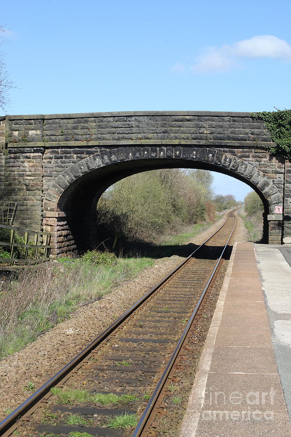 Croston Railway Bridge towards Midge Hall Crossing Photograph by Art ...