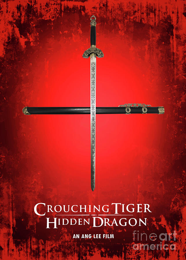 Movie Poster Digital Art - Crouching Tiger Hidden Dragon by Bo Kev