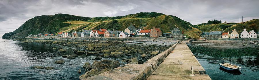 Architecture Photograph - Crovie Panorama by Dave Bowman