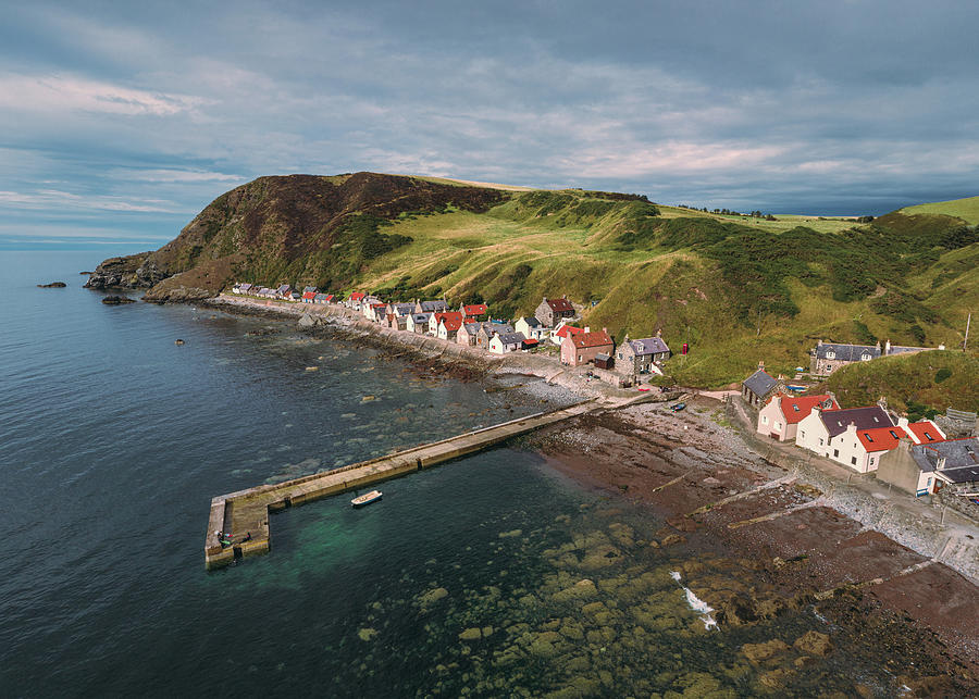 Architecture Photograph - Crovie View by Dave Bowman