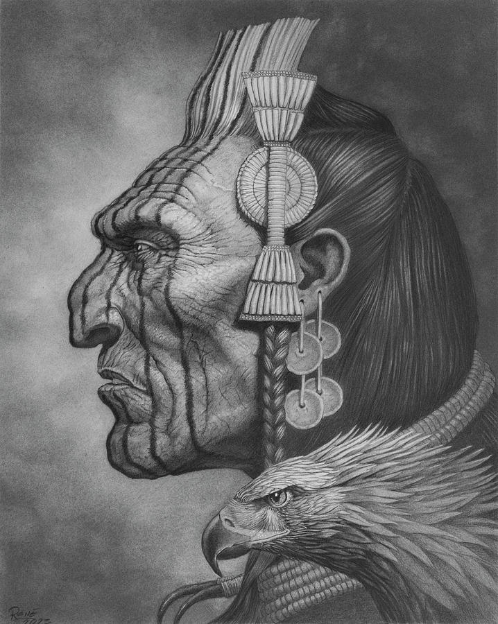 Crow man Drawing by Rene Van Druten - Fine Art America