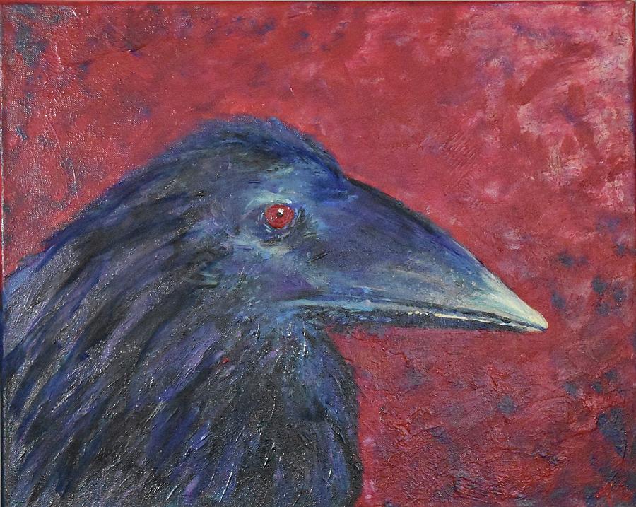 Crow profile Painting by Toby Elder - Fine Art America